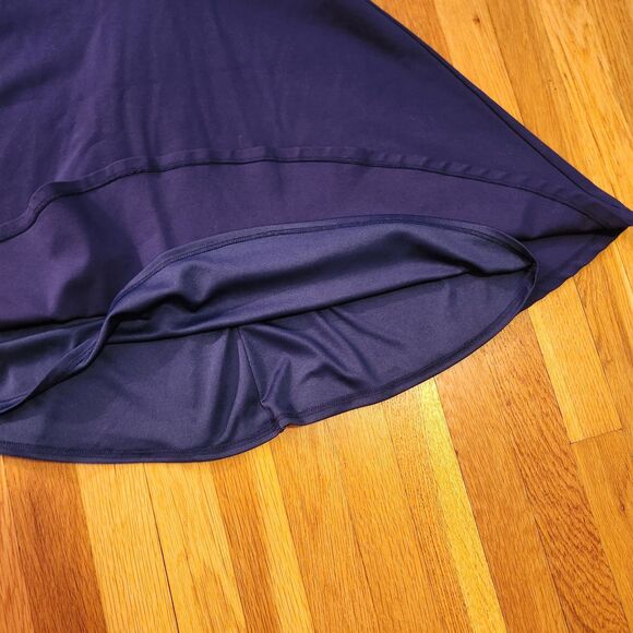 Lulu's "Bon Appetit" Sapphire Blue Fit & Flare Sleeveless Skater Mini Dress Sz S - Picture 8 of 12